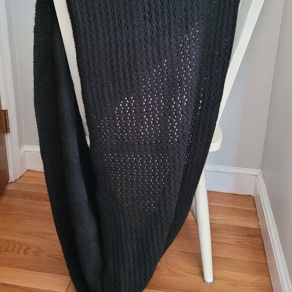Nine West Black Infinity Large Scarf/Wrap - Picture 2 of 6